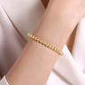 14K Yellow Gold Bujukan Bead Open Bangle