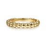 14K Yellow Gold Bujukan Bead Stackable Ring