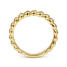 14K Yellow Gold Bujukan Bead Stackable Ring