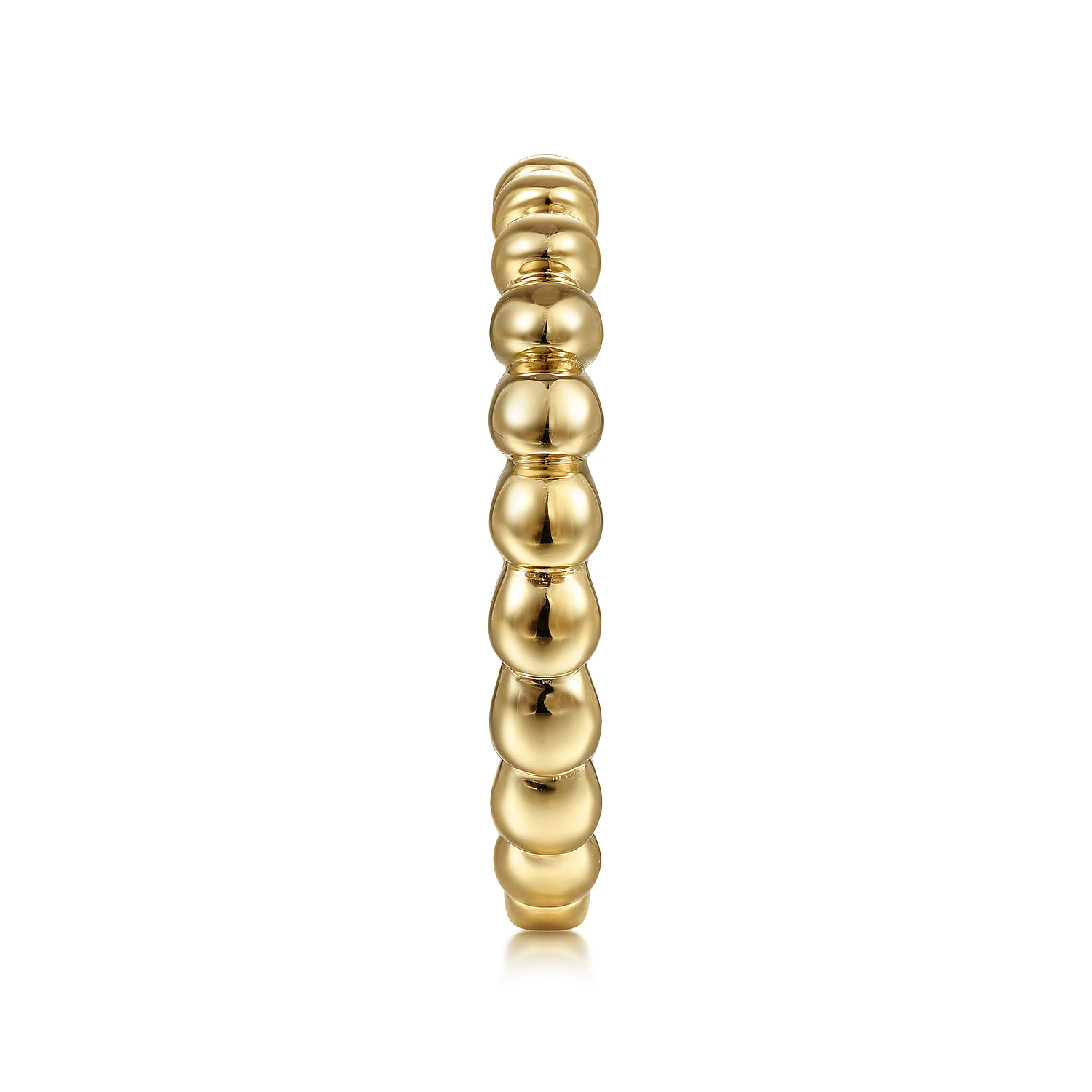 14K Yellow Gold Bujukan Bead Stackable Ring - Shot 4