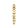 14K Yellow Gold Bujukan Bead Stackable Ring