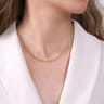 14K Yellow Gold Bujukan Bead Station Necklace
