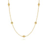 14K Yellow Gold Bujukan Bead Station Necklace