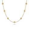 14K Yellow Gold Bujukan Bead Station Necklace