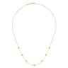 14K Yellow Gold Bujukan Bead Station Necklace
