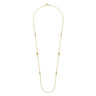 14K Yellow Gold Bujukan Bead Station Necklace