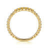14K Yellow Gold Bujukan Bead and Citrine Stackable Ring