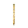 14K Yellow Gold Bujukan Bead and Peridot Stackable Ring