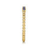 14K Yellow Gold Bujukan Bead and Sapphire Stackable Ring