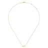 14K Yellow Gold Bujukan Beaded Bar Necklace