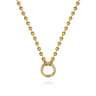 14K Yellow Gold Bujukan Beaded Chain Necklace