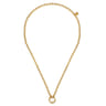 14K Yellow Gold Bujukan Beaded Chain Necklace