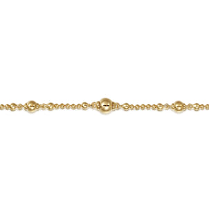 14K Yellow Gold Bujukan Beads Bracelet
