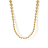 14K Yellow Gold Bujukan Beads Chain Necklace