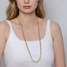 14K Yellow Gold Bujukan Beads Chain Necklace