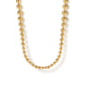 14K Yellow Gold Bujukan Beads Chain Necklace