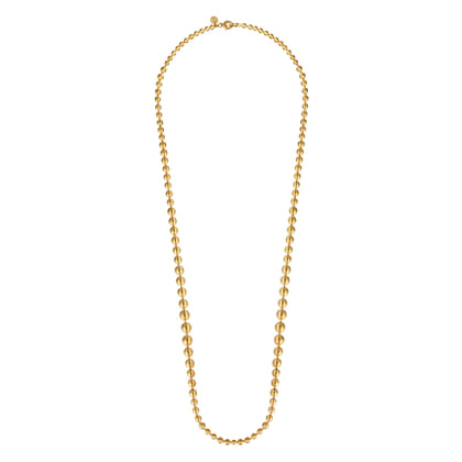 14K Yellow Gold Bujukan Beads Chain Necklace