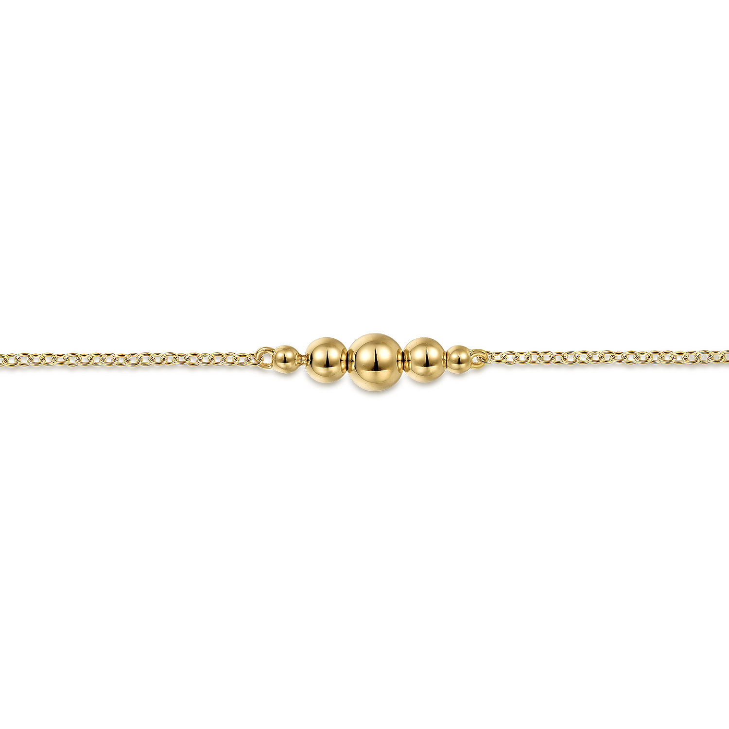 14K Yellow Gold Bujukan Chain Ankle Bracelet