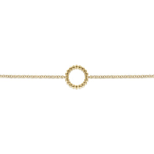 14K Yellow Gold Bujukan Circle Chain Bracelet