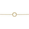 14K Yellow Gold Bujukan Circle Chain Bracelet