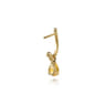 14K Yellow Gold Bujukan Citrine J Hoop Earrings