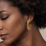 14K Yellow Gold Bujukan Classic Hoop Earrings in 40mm