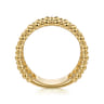 14K Yellow Gold Bujukan Classic Wide Band Ladies Ring