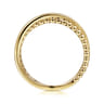 14K Yellow Gold Bujukan Criss Cross Ring