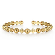 14K Yellow Gold Bujukan Cuff Bracelet