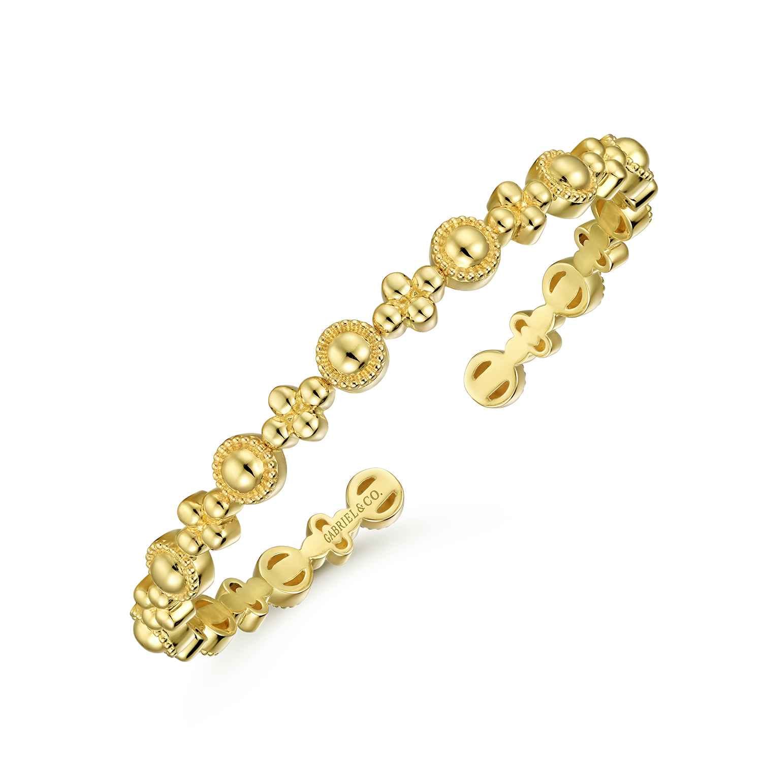 14K Yellow Gold Bujukan Cuff Bracelet - Shot 2