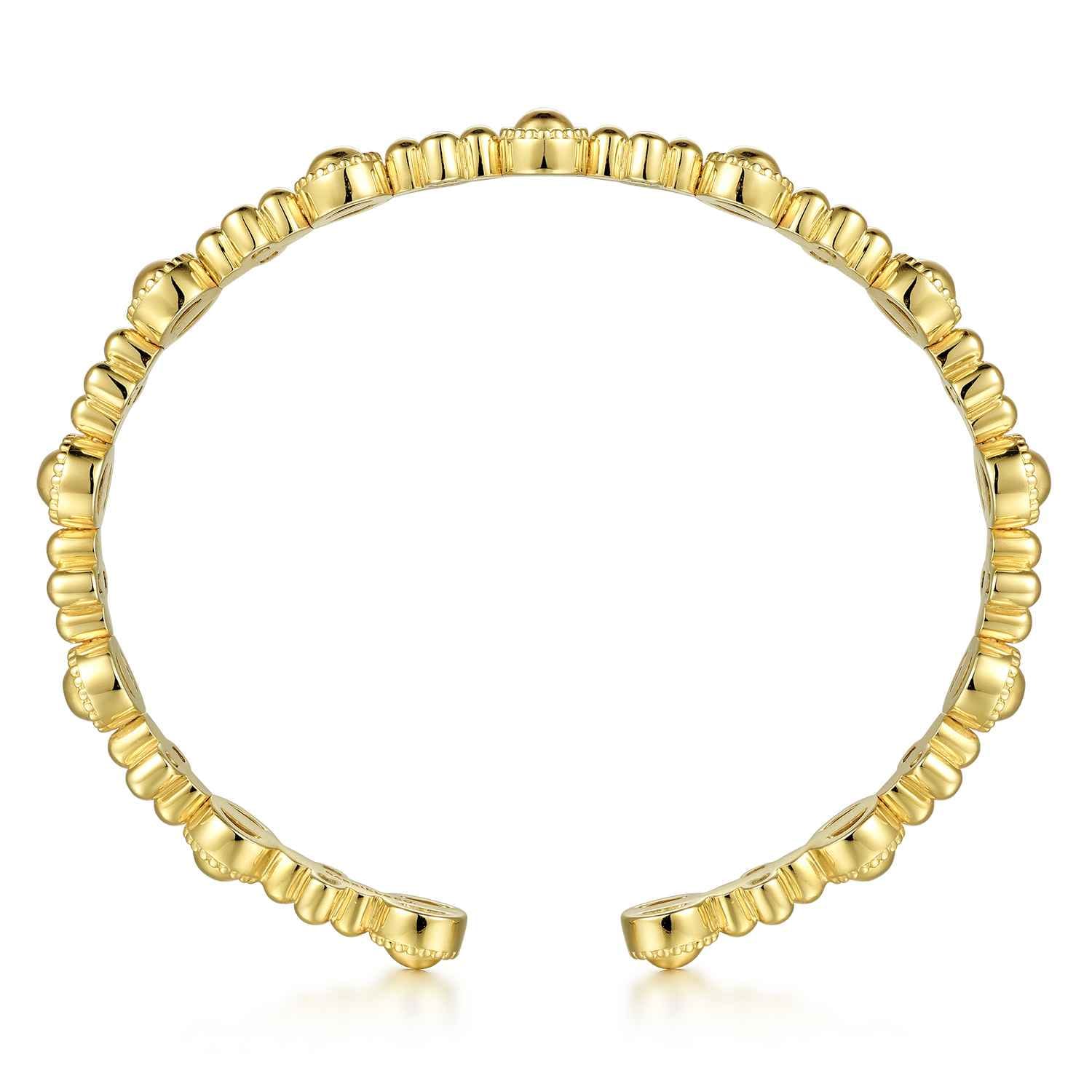 14K Yellow Gold Bujukan Cuff Bracelet - Shot 3