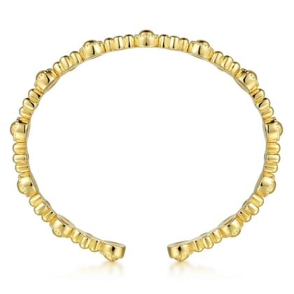14K Yellow Gold Bujukan Cuff Bracelet