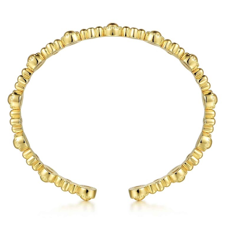 14K Yellow Gold Bujukan Cuff Bracelet - Shot 3