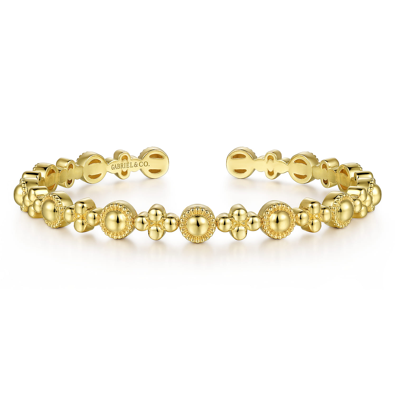 14K Yellow Gold Bujukan Cuff Bracelet - Shot 1