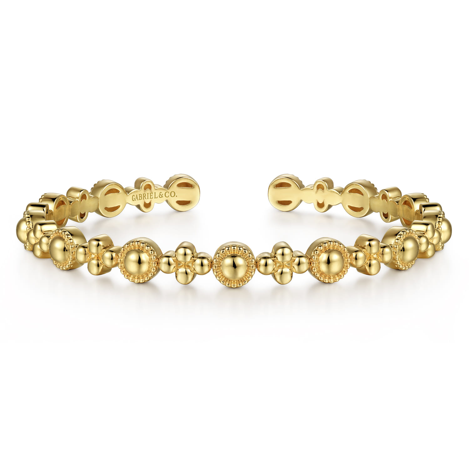 14K Yellow Gold Bujukan Cuff Bracelet - Shot 1