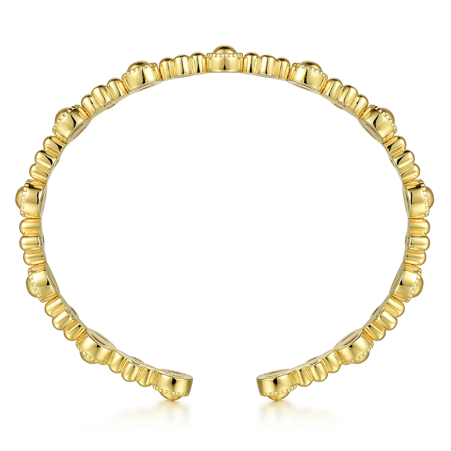 14K Yellow Gold Bujukan Cuff Bracelet - Shot 3