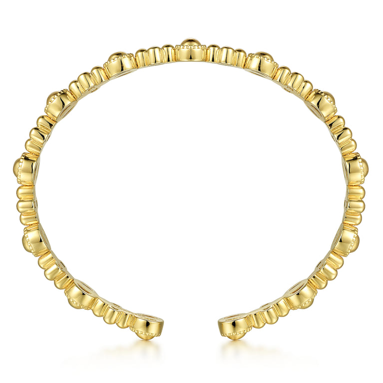 14K Yellow Gold Bujukan Cuff Bracelet - Shot 3