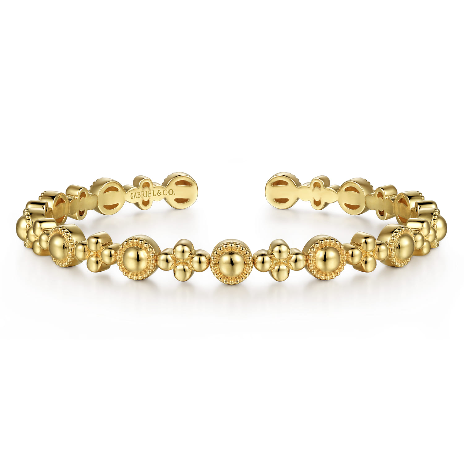 14K Yellow Gold Bujukan Cuff Bracelet - Shot 1