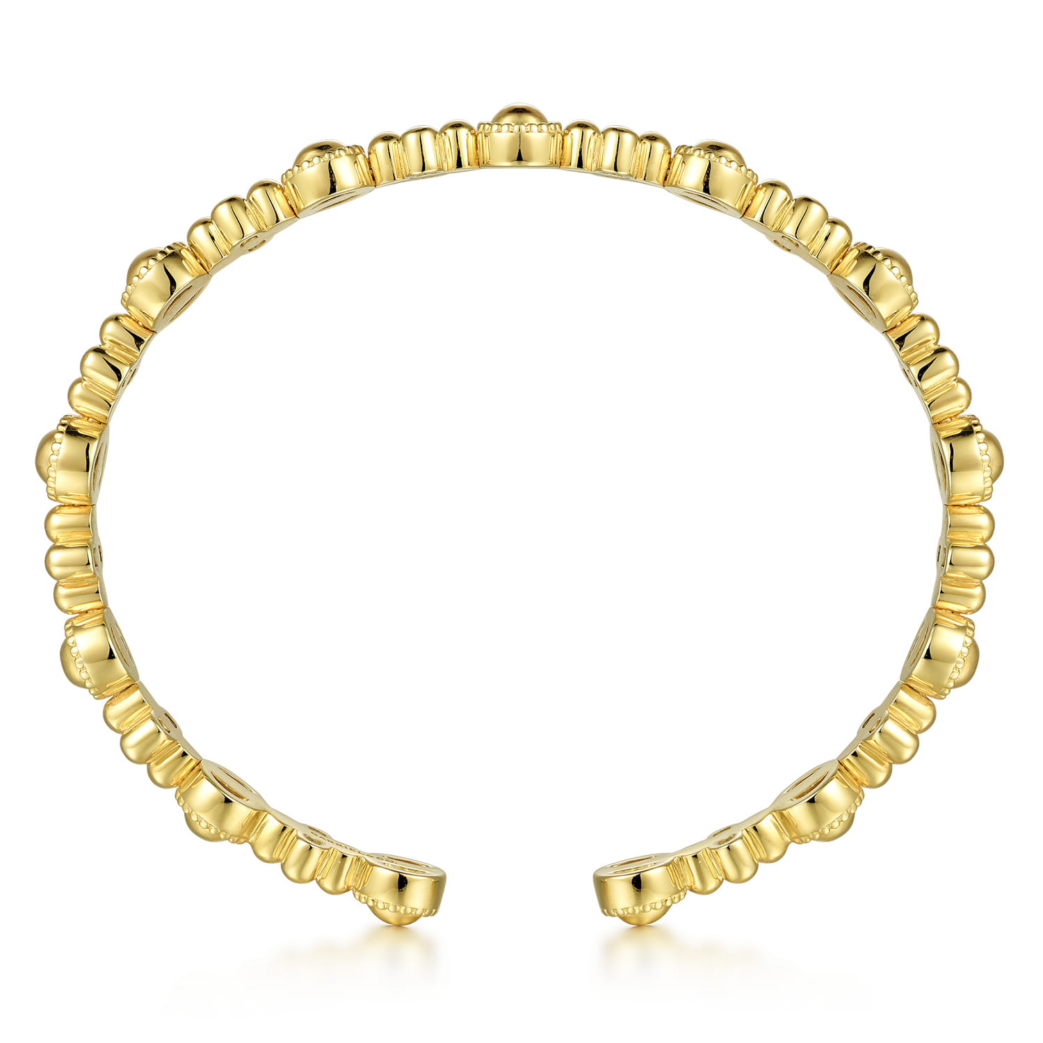 14K Yellow Gold Bujukan Cuff Bracelet - Shot 3