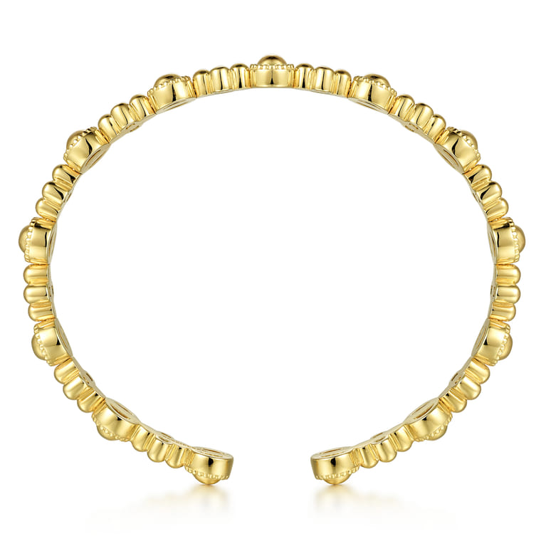 14K Yellow Gold Bujukan Cuff Bracelet - Shot 3