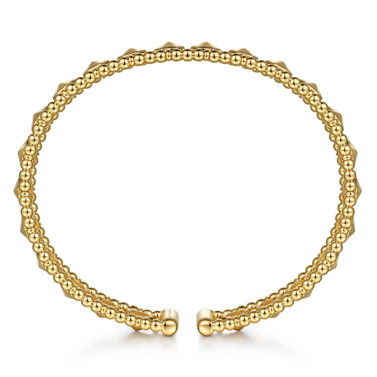 14K Yellow Gold Bujukan Cuff Bracelet - Shot 3
