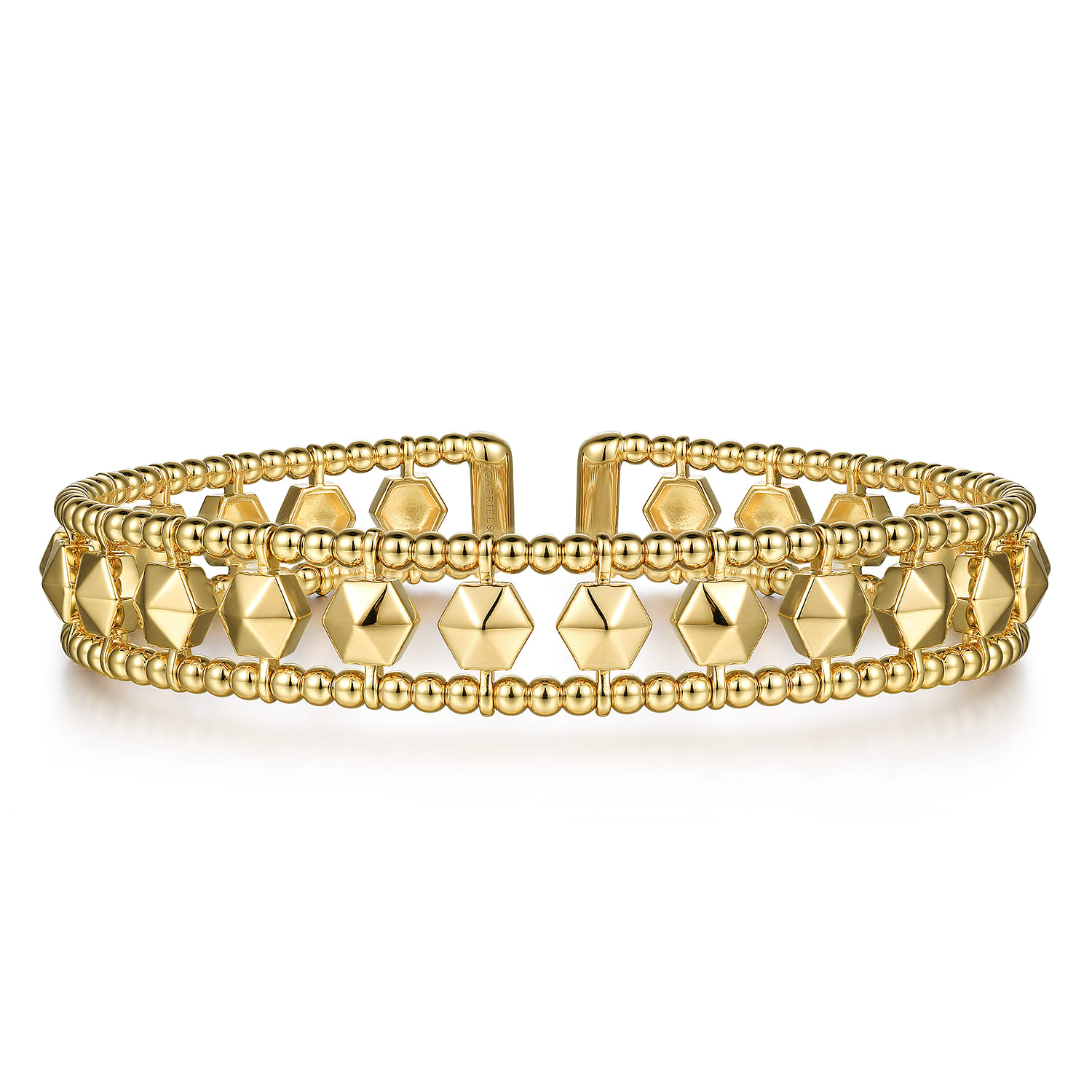 14K Yellow Gold Bujukan Cuff Bracelet - Shot 1