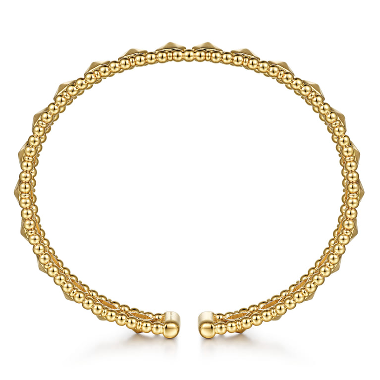 14K Yellow Gold Bujukan Cuff Bracelet - Shot 3