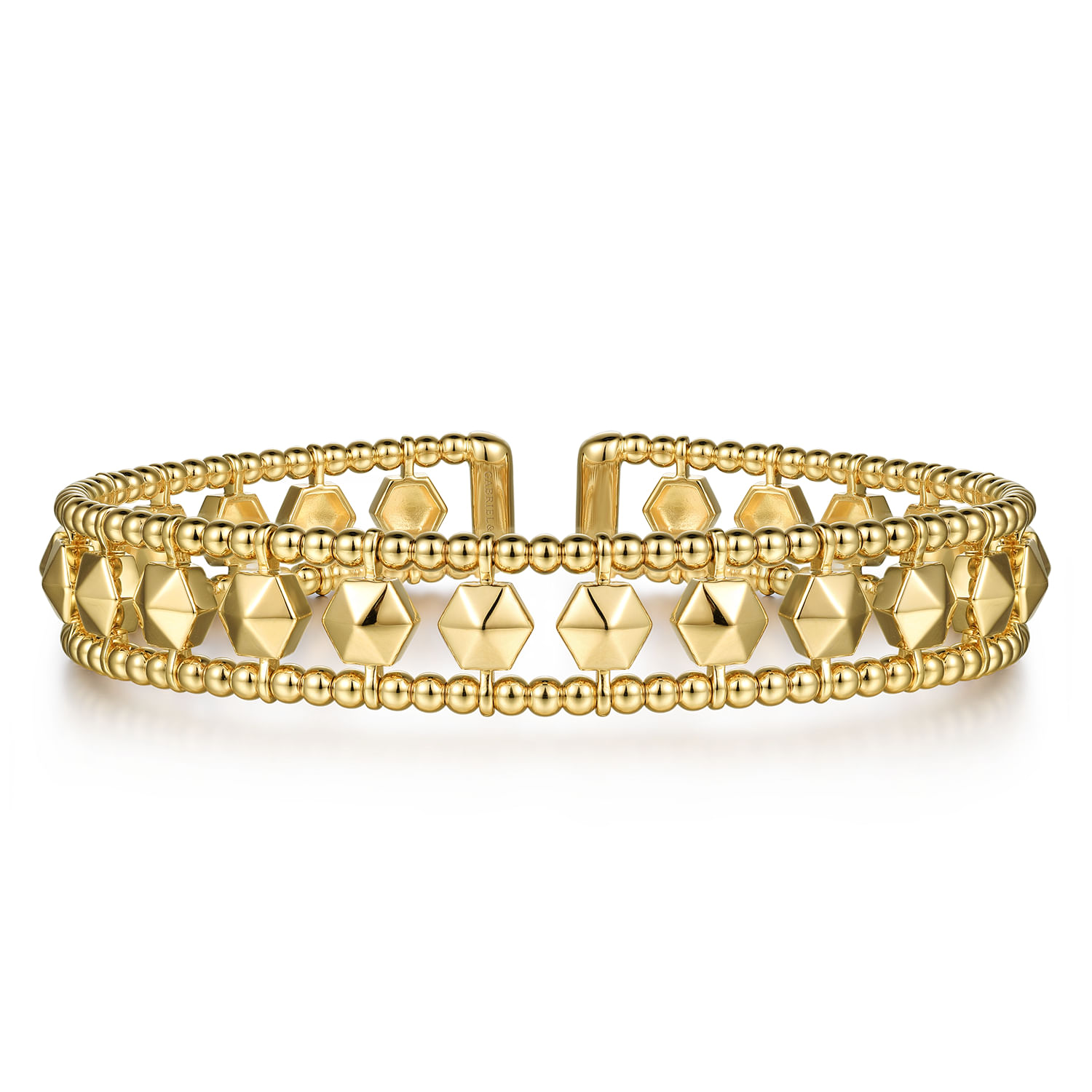 14K Yellow Gold Bujukan Cuff Bracelet