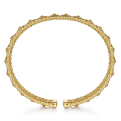 14K Yellow Gold Bujukan Cuff Bracelet
