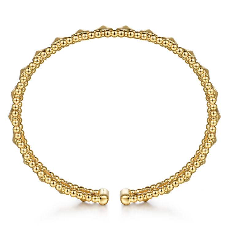 14K Yellow Gold Bujukan Cuff Bracelet