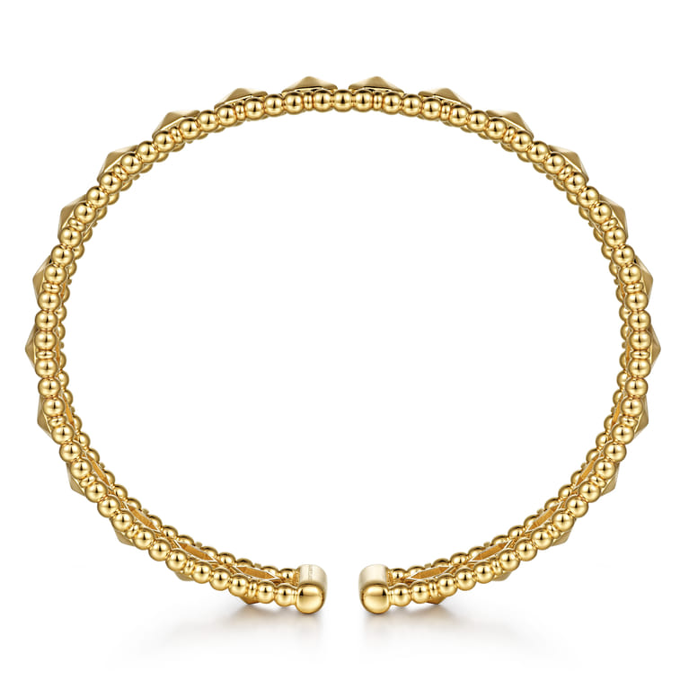 14K Yellow Gold Bujukan Cuff Bracelet - Shot 3
