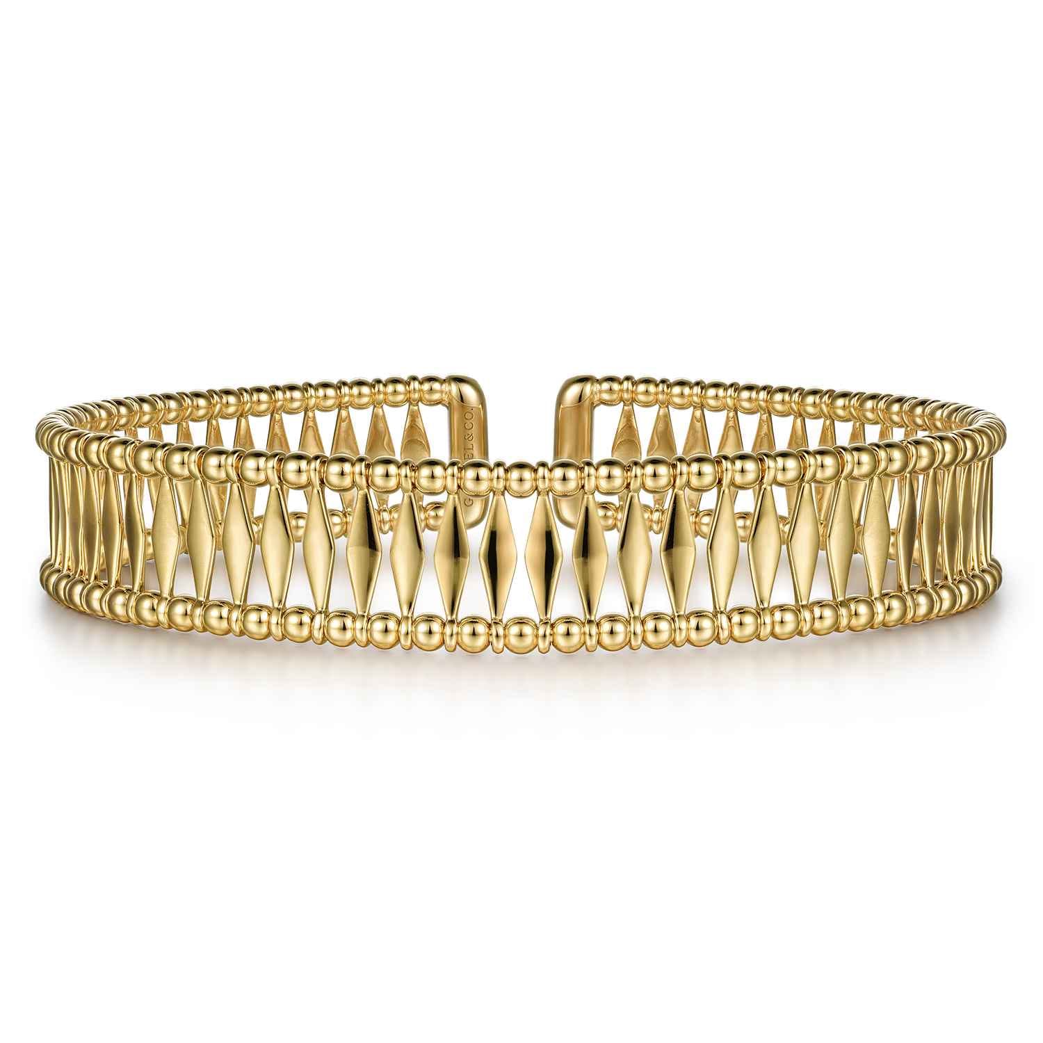 14K Yellow Gold Bujukan Cuff Bracelet - Shot 1
