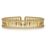14K Yellow Gold Bujukan Cuff Bracelet