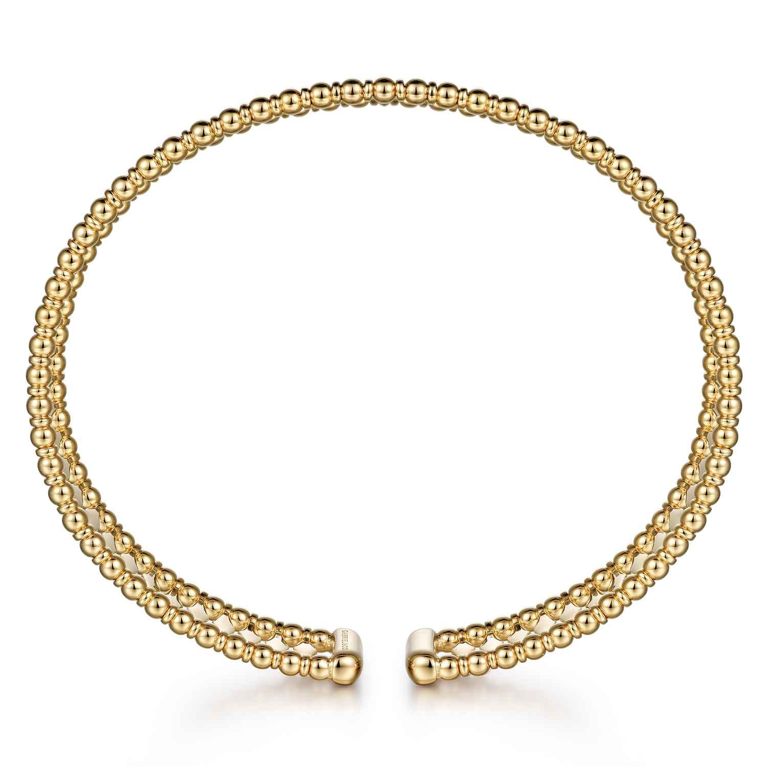 14K Yellow Gold Bujukan Cuff Bracelet - Shot 3